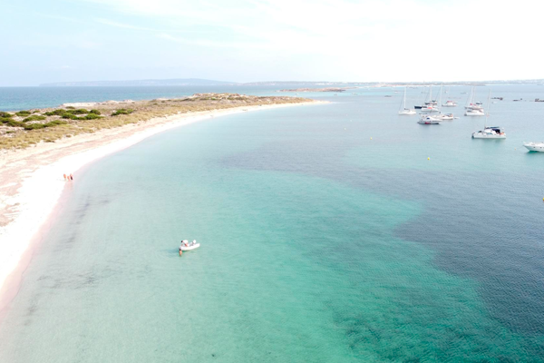 Playa en Formentera s'Espalmador